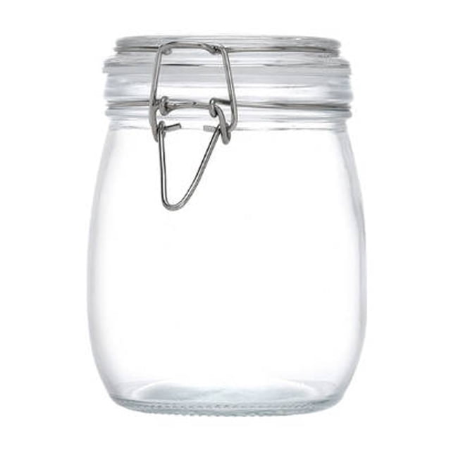 KER Leak Proof Airtight Latching Glass Storage Jars With Secure Lock Lids For Kitchen Pantry Organization And Food Preservation