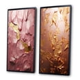 thumbnail image 3 of Designart "Mystical Joy Abstract in Pink and Gold II" Abstract Painting Framed Wall Art Set Of 2 - Modern Gold Framed Wall Art Set Of 2, 3 of 6