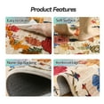 thumbnail image 3 of 2.6'x8' Floral Living Room Rug, Soft Washable Area Rug 2.6'x8', Stain-resistant Non-slip Bohemian Bedroom Rug, Beige Floral, 3 of 7