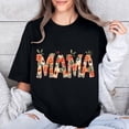 thumbnail image 5 of GaThRRgYP Womens Tshirts Trendy Fashion Tops,Women Mother's Day Gift Mom Flower Print Short Sleeve Round Neck T-shirt Pattern Top Black S, 5 of 7