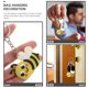 thumbnail image 3 of unbranded 12Ud Llavero De Abeja Amarillo Cartoon Ideal Para Colgar En Y, 3 of 7