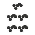 thumbnail image 2 of Transemion 5pcs Empty Aluminum Jars Cosmetic Screw Balm Lip Lid Cans Containers Black 10ml 5Set, 2 of 6