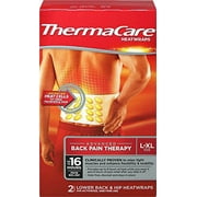 3 Pack ThermaCare HeatWraps of 2 Lower Back & Hip L/XL Large & Extra Large