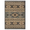 thumbnail image 2 of United Weavers Plateau Mason Southwestern Plaid Accent Rug, Blue, 1'10" x 3', 2 of 5