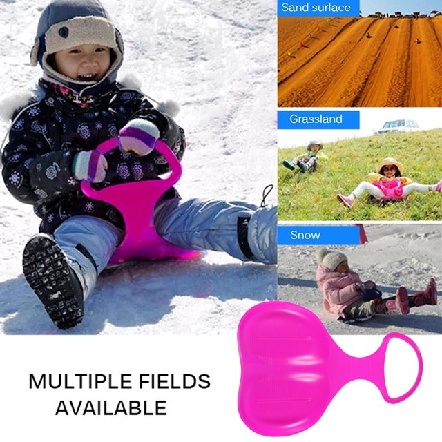Tabla De Esquí De Plástico Para Niños Y Adultos, Esquí De Invierno, Tabla De Trineo De Nieve Duradera Con Mango Grande Para Trineo De Descenso De Arena De Hierba Al Aire Libre Muyoka Hogar