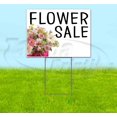thumbnail image 1 of Flower Sale (18" x 24") Yard Sign, Includes Metal Step Stake, 1 of 6