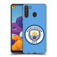thumbnail image 1 of Head Case Designs Officially Licensed Manchester City Man City FC Badge Blue Full Colour Soft Gel Case Compatible with Samsung Galaxy A21 (2020), 1 of 7