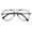 Matte Grey/Gunmetal, variant on Men Large Aluminum Optical Frame Wide Fitment Reading Glasses with Titanium Temple TearDrop 147MM Ti05 +2.00