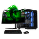 thumbnail image 1 of PC Gamer Completa AI PRO DXT GAMING NVIDIA GeForce RTX 5090 AMD Ryzen 9 9950X 32GB DDR5 SSD 1TB Monitor Curvo 34 180Hz Sistema Liquido WIFI BT Black Productividad Profesional impulsada por IA Avanzada, 1 of 6