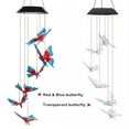 thumbnail image 4 of Solar Energy Powered Wind Chime Lamp Color-changing Butterfly Outdoor Garden Street Solar Panel Light, 4 of 7