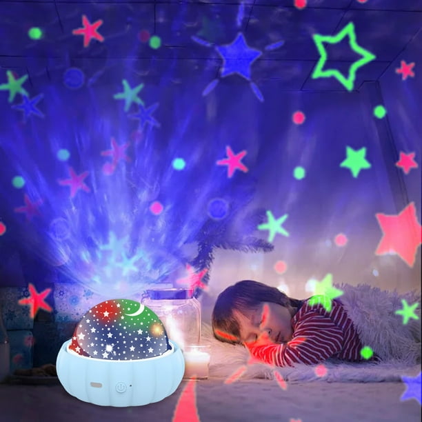 Proyector de estrellas para electrodomésticos, proyector de luz, múltiples colores, proyección, luz nocturna de estrellas para niños y adultos, luces espaciales para dormitorio, decoración de dormitor