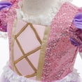 thumbnail image 5 of IBTOM CASTLE Kids Girls Princess Long Maxi Puffy Dress Halloween Christmas Cosplay Fancy Dress up Birthday Party Carnival Evening Pageant Prom Ball Gown, 5 of 7