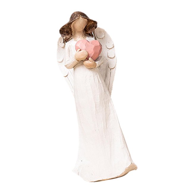 Adorable resina rezando estatuil de ángel taldo escultura hada oración conmemo interior colección de ración de Corazón Sunnimix Estatua de ángel