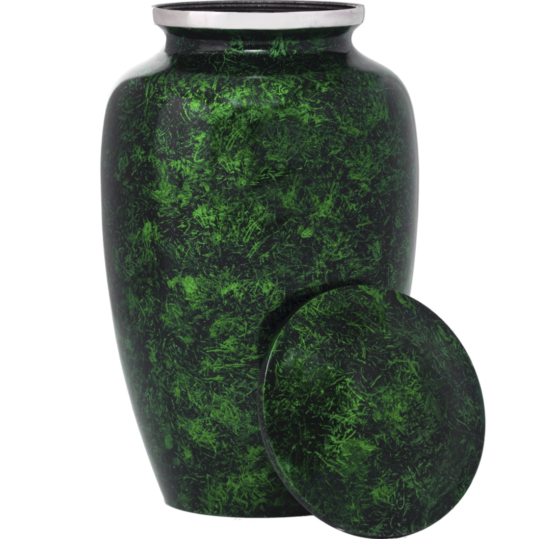Eternal Harmony Cremation Urn for Human Funeral Ashes with Elegant Finishes to Honor and Remember Your Loved One Green Carefully Handcrafted 