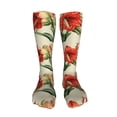 thumbnail image 5 of Pofeuu Vibrant Amaryllis Flowers Print Stockings, Adult Running Hiking Socks for Youth and Adult-One Size, 5 of 8