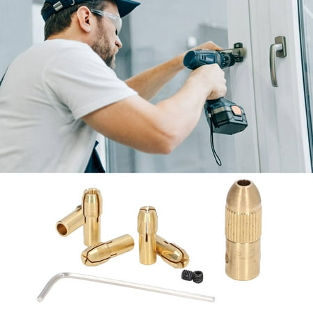 

Fdit 0.5‑3mm Copper Collet Set Mini Drill Chuck Main Shaft Kit Hardwares For Electric Grinder Drill Collet Twist Drill Chuck Set