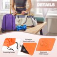 thumbnail image 3 of Drawstring Backpack Bags, 2 Pack Sports Cinch Sack for Gym Yoga Travel Swimming Beach Green, Orange, 3 of 6