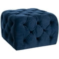 thumbnail image 2 of Safavieh Kenan Modern Glam Solid Tufted Ottoman, 2 of 5