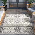 thumbnail image 5 of Well Woven Tuscon 7'10" x 9'10" Indoor/Outdoor Southwestern Grey Area Rug, 5 of 10
