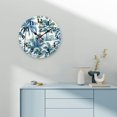 thumbnail image 4 of Chilfamy Wooden Wall Clock with Palm Trees Tropical Print, Decorative Wall Art for Living Rooms, Kitchens, Dorms, 10 Inches, Silent Non-Ticking Design 10x10in, 4 of 8