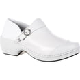 thumbnail image 2 of 4EurSole Work Shoes Womens Patent Leather Clog White RKH049, 2 of 6