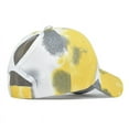 thumbnail image 5 of Only Moment Yellow Tie-Dye Cap Lightweight Quick Dry Baseball Cap Polyester Soft Vintage Washed Cotton Outdoor Hats for Men One Size, 5 of 5