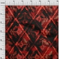 thumbnail image 3 of oneOone Cotton Flex Red Fabric Geometrical Water Color Craft Projects Decor Fabric Printed By The Yard 40 Inch Wide, 3 of 4
