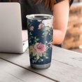 thumbnail image 4 of 20 Oz Pioneer Flower Coffee Tumbler Double Wall Insulated Stainless Steel Water Bottle | Metal Reusable Thermoses Flask with Cup Cap | Leak & Sweat Proof with Anti-Dust Lid, 4 of 7