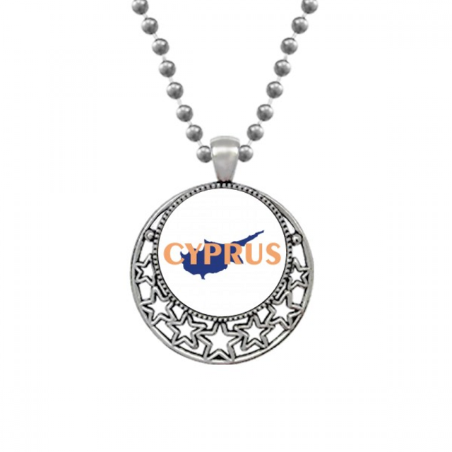 Chipre mapa europeo del turismo Collares Colgante Retro Moon Stars Jewelry Unbranded M