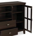 thumbnail image 6 of Simpli Home Artisan 53 inch Wide Solid Wood Tall TV Stand in Tobacco Brown For TVs up to 60 inches, 6 of 12