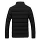 thumbnail image 2 of chaqueta masculina Chaqueta de invierno para hombre cuello alto abrigo con cremallera sólida ropa de abrigo ajustada informal para hombre JShteea El nuevo, 2 of 5