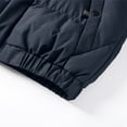 thumbnail image 4 of Baqcunre Men's Fall And Winter Solid Color Zipper With Double Side Pocket Thickened Warm Coat,4XL,Quilted Jacket,Mens Winter Jacket,Winter Coats For Men,Mens Clothes,Mens Fashion,Blue, 4 of 8