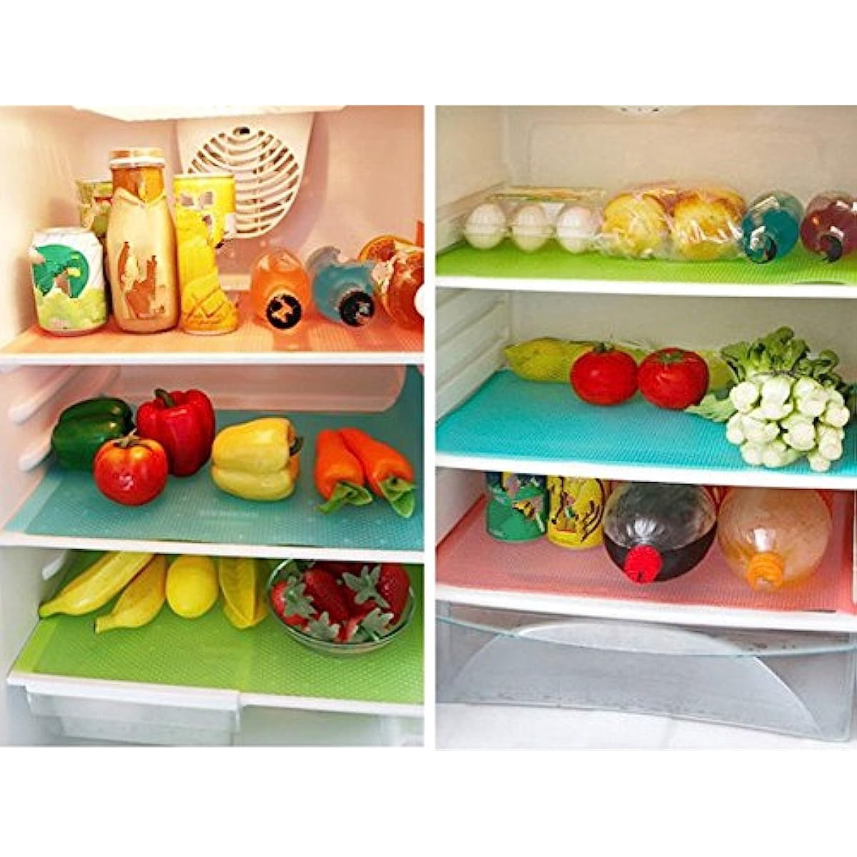 Refrigerator Mat, EVA Refrigerator Mat Washable and Cutable Refrigerator Mat Refrigerator Mat Drawer Table Mat, Shelf Drawer Table Mat,