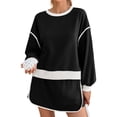 thumbnail image 3 of Womens Sweatsuits 2 Piece Set Crewneck Sweatshirts High Waisted Skort Skirts Tennis Running Tracksuits Shorts Sets, 3 of 7