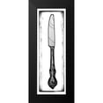 thumbnail image 2 of Medley, Elizabeth 11x24 Black Modern Framed Museum Art Print Titled - Bon Appetit Knife, 2 of 5