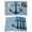 Navy, variant on Anchor Coastal Placemats Set of 4, Nautical Navy Blue Beige Ocean Placemats for Dining Table, Place Mats for Kitchen Tabletop, Waterproof Wipeable Dining Table Mats Set