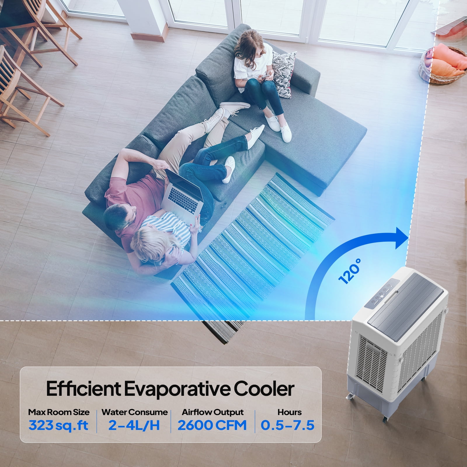 ROVSUN Portable Air Conditioners, White