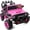 Hot Pink, variant on Hikiddo 24V 2 Seater Ride on Truck, 4WD Electric Ride on Car Vehicle for Big Kids w/ Remote, Bluetooth - Blue