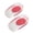 Red L 39-46, variant on Silicone Gel Insoles Pain Heal Cushion Bone Spurs Pain Relief Heel Cushion Thickened Soft Half-Size Shoe Sole Insole Heel Pad