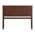thumbnail image 6 of AFI Madison Queen Solid Wood Panel Headboard, Walnut, 6 of 7