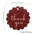 thumbnail image 6 of Inkdotpot Pack Of 50 Thank You Bridal Shower Favor Paper Tags Craft Real Rose Gold Foil Hang Tags, 6 of 7