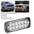 thumbnail image 4 of Warning Lamp, Durable Strobe Light High Thermal Conductivity 12V-24V  For Motorcycles For Cars For Trucks ANGGREK Amarillo, 4 of 8