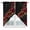 Red, variant on Brown Marble Kitchen Window Curtains, Swag Curtains Valance for Bedroom Living Room Bathroom, Gold Abstract Vintage Modern Ombre Art Rod Pocket Window Treatment Curtain Block Drapes 2 Panels 28"x36"
