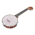 thumbnail image 4 of Concert 23 Pouces Résonateur Banjo Uke 4 Cordes Banjole Sapele Corps Okoume Technique Bois Fingerboard Matériau avec Clé de Réglage Règle de Positionnement, 4 of 7