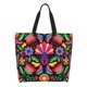 thumbnail image 1 of Balery Colorful Floral Embroidery Mexican Bolsa Tote Estilo Estético con Cremalleras, Bolsa de Hombro, Bolsa de Compras Grande y Plegable, 1 of 8