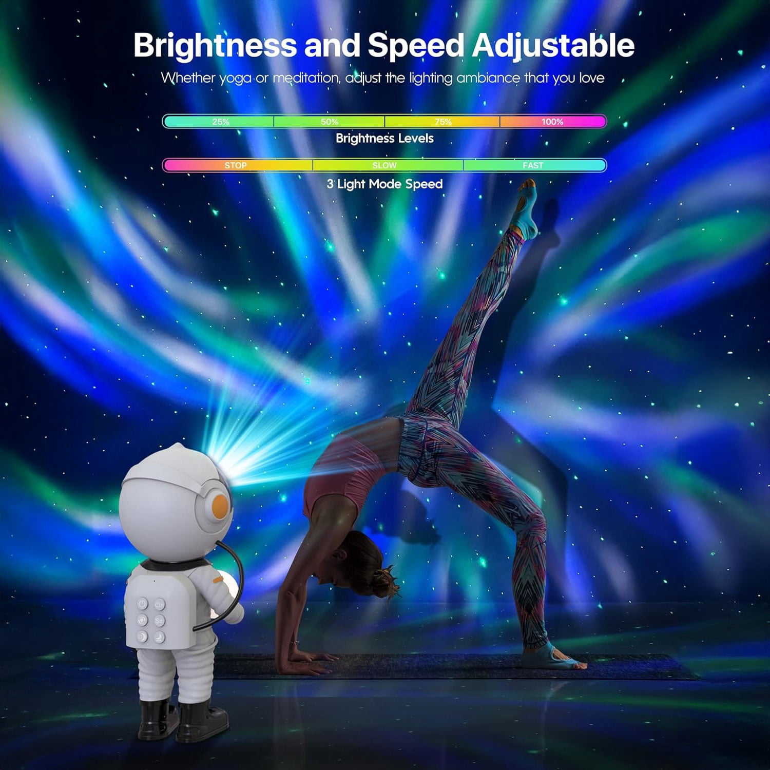 SUMKEA Astronaut Galaxy Projector , Nebulae Light , White