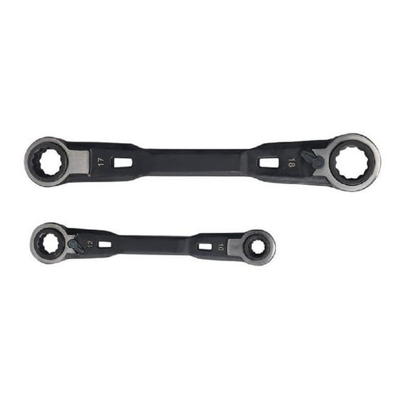 2Pcs 4 In 1 Wrench Set Open Double Purpose Combination Ratcheting Wrench Accessories Portable Spanner Repair Tool