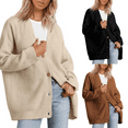thumbnail image 4 of Women's Cardigan Open Front Oversized Button Lightweight Sweaters V Neck Loose Cardigans Knit Outwear Lightweight Knitted Sweater Tops, 4 of 5
