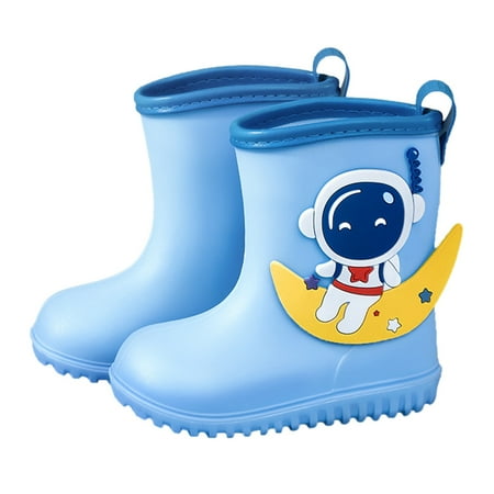 

Zlekejiko EVA Cartoon Dinosaur Children Rain Boots Non Slip Waterproof Kids Rainboots
