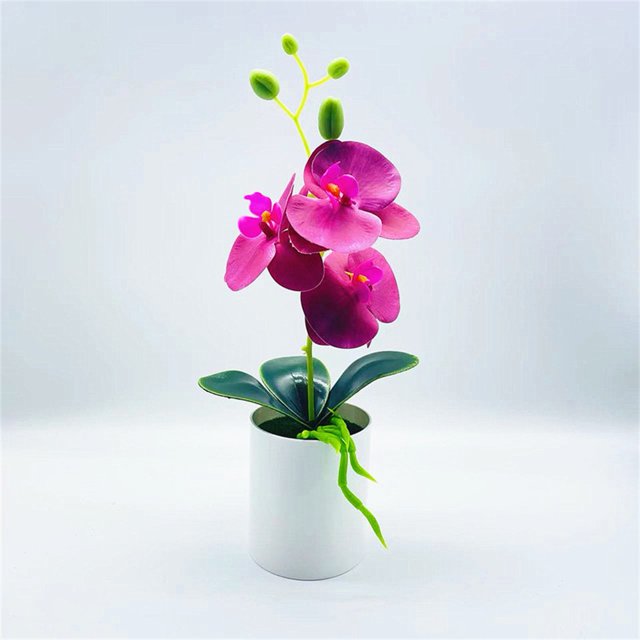 Luckyn Artificial Potted Flowers Fake False Plants Outdoor Garden Home In Pot Decor